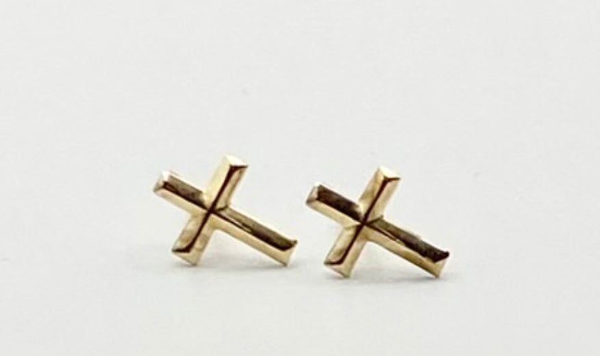 CROSS STUD EARRINGS