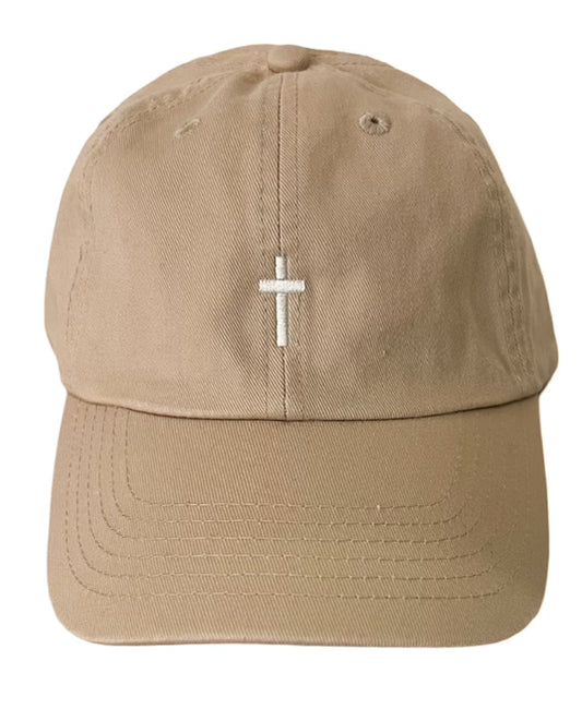 KHAKI CROSS HAT